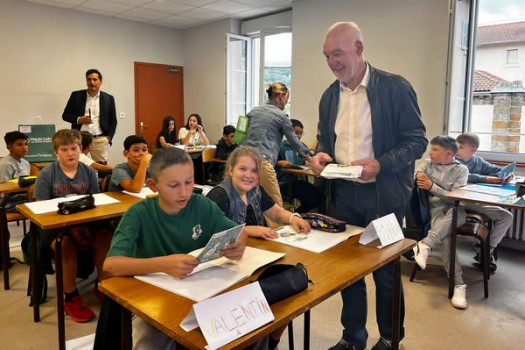 Visite des élus au collège St Louis