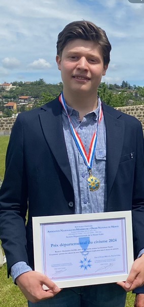 Prix du civisme pour Maximilien